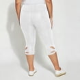 thumbnail image 6 of Drovellove Women's Plus Size Casual Capri Leggings with Elastic Waist - Soft Stretch Pull On Pants for Work, Weekend Errands, or a Night Out, 6 of 6