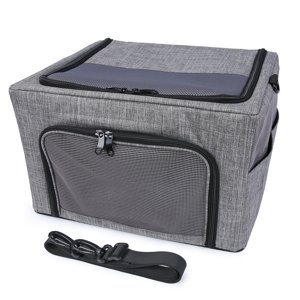 Pet Handbag Carrier Breathable Foldable Car Pet Carrier Mesh Dog Bag with Strap
