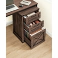 thumbnail image 5 of File Cabinet, 15.7"D x 17.7"W Filing Cabinet with 3 Drawers, Printer Stand for Home Office, Dark Brown, 5 of 6