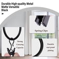 thumbnail image 3 of Hweilai 40 Pieces Curtain Rings with Clips, Metal Curtain Rings, 25mm Inner Diameter for Curtains and Curtain Rods., 3 of 5