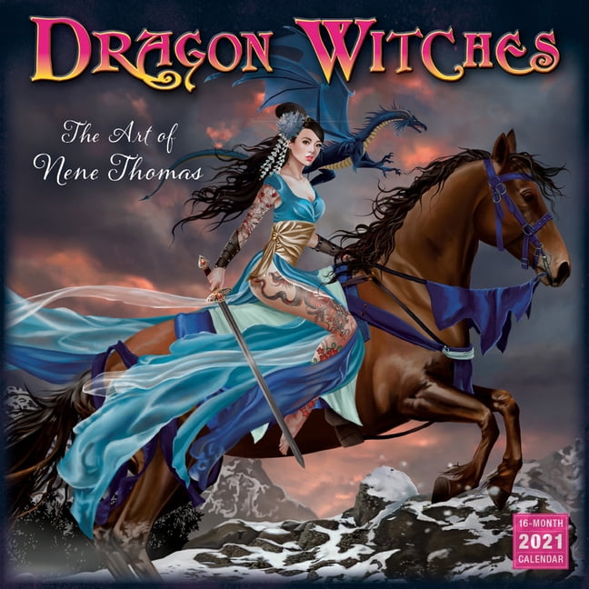 2021 Dragon Witches The Art of Nene Thomas 16Month Wall Calendar