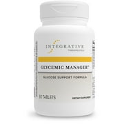 Integrative Therapeutics Glycemic Manager - Blood Sugar Metabolism Supplement - Supports Normal Insulin Response* - With Thiamin, Riboflavin (Vitamins B1 and B2) - Gluten Free - 60 Vegan Tablets