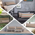 thumbnail image 5 of Boho Body Pillow Cover, Pillowcase Protectors with Zipper, Breathable Decorative Throw Pillow Case Cover, Colorful Striped Ethnic Modern Geometric Abstract Art Pillow Shams for Couch Sofa 20x60Inch, 5 of 8