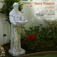 thumbnail image 5 of Alpine Corporation Saint Francis Birdbath Statue for Lawn and Garden, 5 of 17