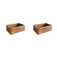 thumbnail image 2 of Moyic Cesta de almacenamiento de ratán portátil Rectangular hecho a mano hogar baño Snack juguete toalla manta organizador contenedor Pequeño 2piezas, 2 of 6