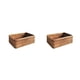 thumbnail image 3 of Advancent Cesta de almacenamiento de ratán, portátil, Rectangular, para el hogar, sala de estar, aperitivos, juguetes cosméticos, toalla, Pequeño 2Conjunto, 3 of 6