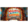 thumbnail image 6 of Colorful Rainbow Themed Banner with Floral Decorations Mrs Alisters Classroom Sign Backdrop Party Supplies for School Events Classroom Decorations Photography Props for Teacher Parties, 6 of 8