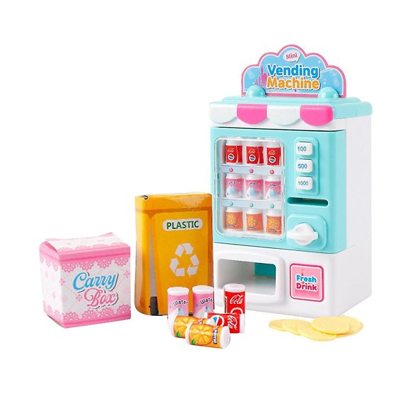 Kids Toys Vending Machine Beverage Machine Simulation Home Shopping Set Toys