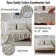 thumbnail image 4 of Himeet Juego De Cama Tamaño Queen De 7 Piezas, Juego De Cama Queen Con Edredón Y Sábanas, Juegos De Cama Queen Plisados, Color Beige, 4 of 5