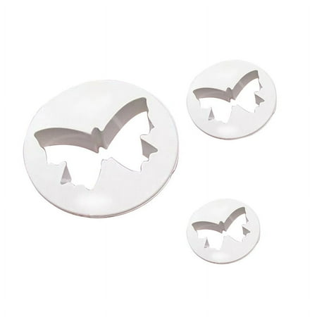 

Ruanlalo 3Pcs Cake Mold Butterfly Shape Reusable Plastic Home Baking Mold for Kitchen