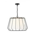 thumbnail image 6 of Capital Lighting 338841 Corey 4 Light 22" Wide Drum Chandelier - Black, 6 of 6