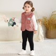 thumbnail image 6 of GYRATEDREAM Baby Boys Girls Fleece Vest Zip Up Cute Bear Jackets Fuzzy Fall Winter Warm Clothes Newborn Outwear for Toddler Infant 0-3Y, 6 of 8