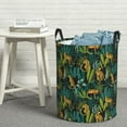 thumbnail image 5 of Goofa Jungle Leopard Yellow Printed Circular Hamper,Laundry Basket with Handles,Storage Baskets Foldable,Large Capacity Laundry Hamper-Small, 5 of 8