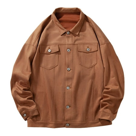 

Men s Autumn And Winter Single Button Casual Solid Color Lapel Beach Long Sleeve Outdoor Vacation Retro Shirt Mens Button down Pajama Shirt
