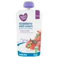 thumbnail image 2 of (6 pack) Parent's Choice Toddler Food, Strawberry Yogurt Baby Food, 1 Pouch (113g) Pouch, 2 of 9