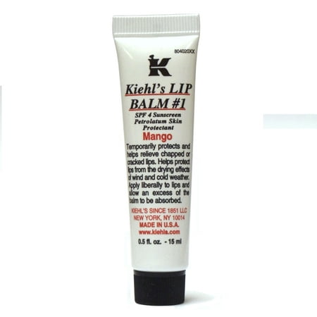Kiehl's Lip Balm SPF4 Sunscreen # 1 Mango 1.5 ml/0.5 (Best Lip Sunscreen Product)