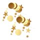 thumbnail image 2 of KAKOWELY 2 guirnaldas de papel con forma de estrella y redonda con purpurina de 4 m, con espejo dorado, decoración colgante para fiestas, regalos para guardería, cumpleaños y escuela, 2 of 5