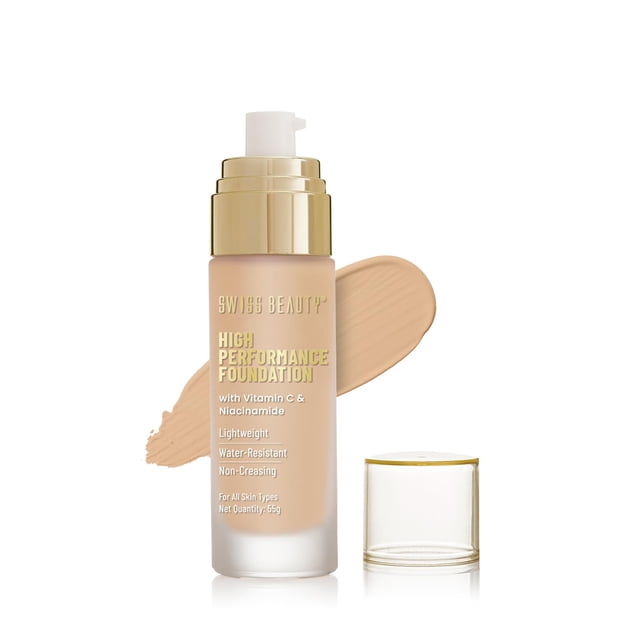 Swiss Beauty High Performance Foundation, 55gm (Natural-Nude)