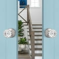 thumbnail image 5 of knobelite (1 Pack Diamond Crystal Glass Interior Door Knobs Non-Locking,Dummy Door Knobs for French Doors,Round Crystal Glass Keyless Door Knobs Interior,Dummy Function,Satin Nickel, 5 of 6
