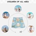 thumbnail image 6 of Kids' Beach Pants Comfortable Swim Trunks Cute Summer Animals Pattern Shorts for Pool Vacation and Lounge Wear 2T, 6 of 8