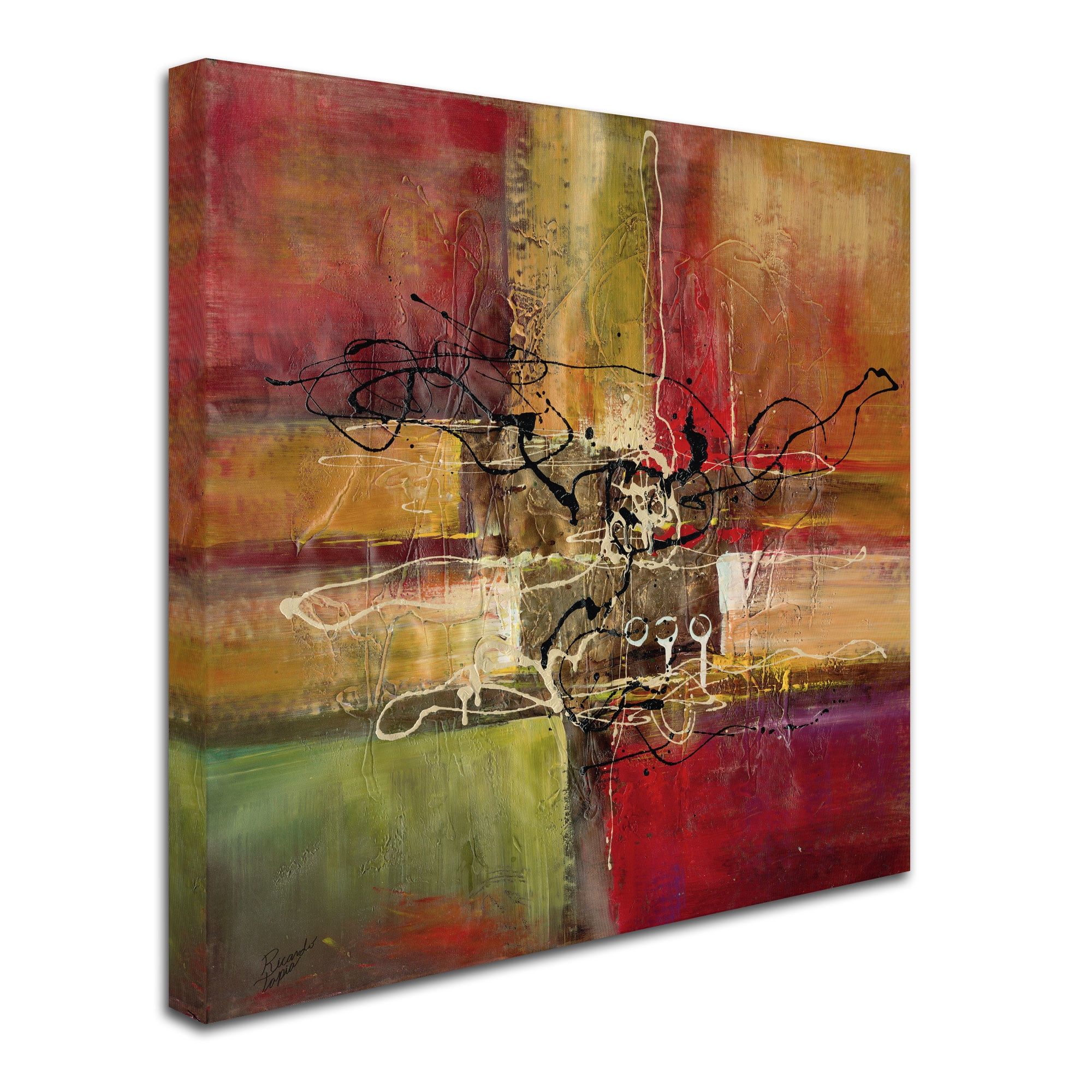 Trademark Fine Art "Round and Round" Canvas Art by Ricardo Tapia