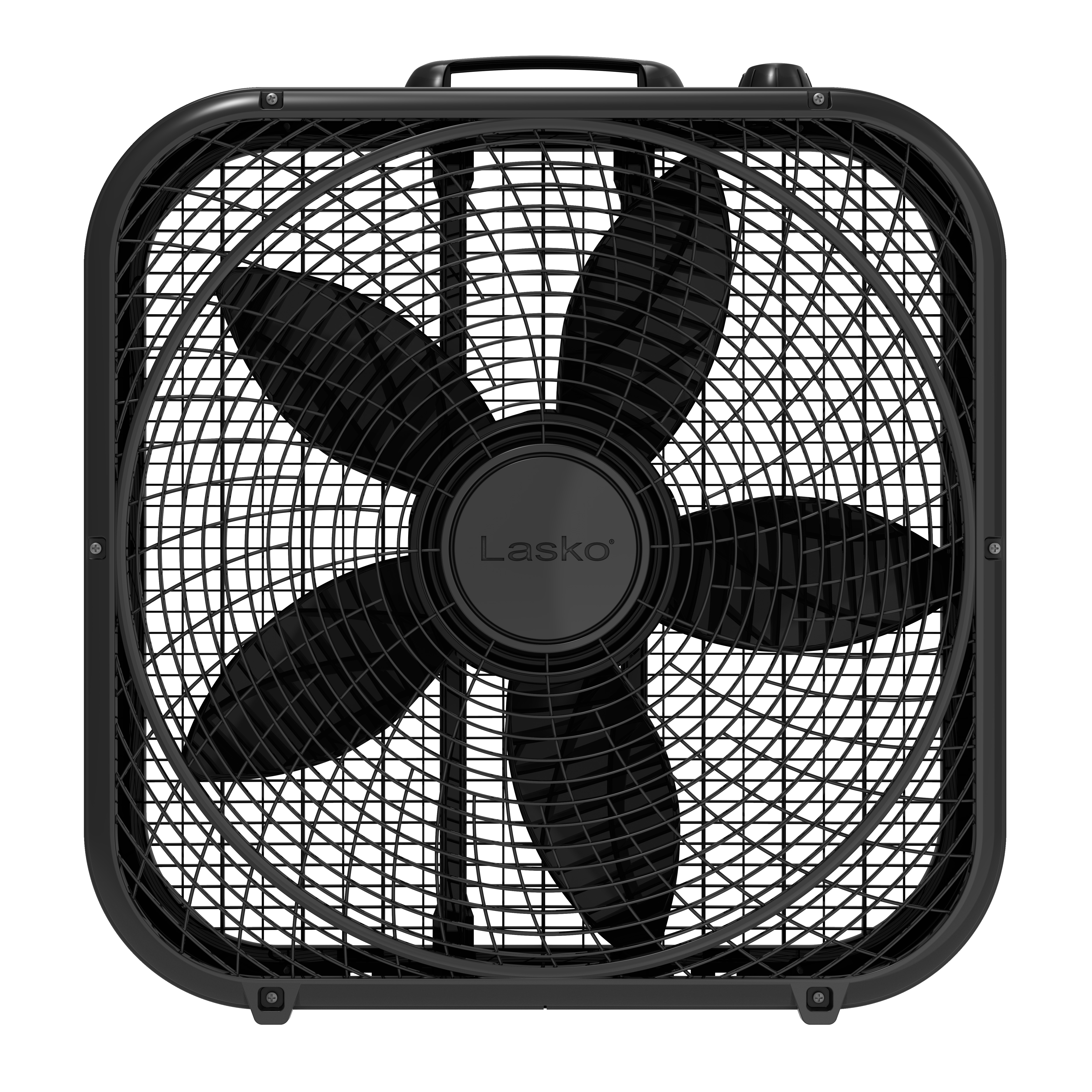 Lasko Cool Colors 20" Weather Resistant Box Fan, with 3-Speeds, 22" Height,  Black, B20301, New - image 2 of 9