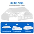 thumbnail image 7 of Lumiparty 20x33 ft Heavy-Duty Party Tent, Large Outdoor Wedding Gazebo Canopy Carport Shelter with Removable Window Sidewalls, Event Tent for Patio, Backyard & Garden, 7 of 7