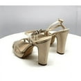 thumbnail image 4 of Nina Womens Saralyn Metallic Open Toe Dress Sandals, 4 of 5