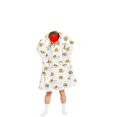 thumbnail image 2 of goowrom Family Cartoon Digital Printing Lamb Wool Warm Hooded Blanket, 2 of 10