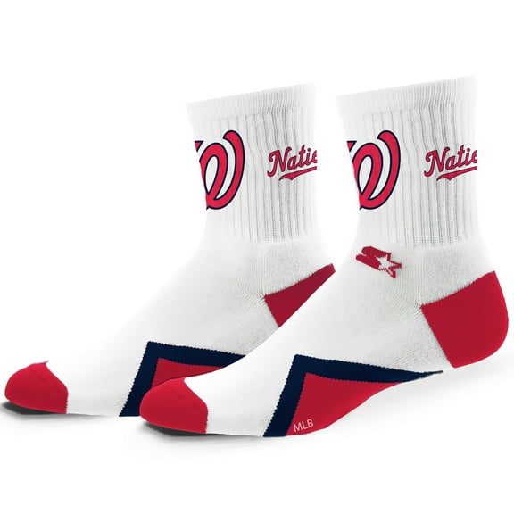 Unisex Starter Washington Nationals Striker Mid-Crew Socks