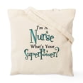 thumbnail image 2 of CafePress - Super Nurse Tote Bag - Unisex Canvas Tote Bag, Beige, 1-Piece, 2 of 8