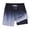 Black & Gray, variant on Men's Swim Trunks Quick Dry Loose Fit Board Shorts with Drawstring, Summer Beach Swimwear, Black Gray Gradient M