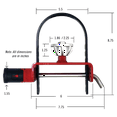 thumbnail image 2 of BOLT Locks Strattec Security Trailer Coupler Lock 7032493 Ball And Clamp Type; Black/Red; Single; Opens With Vehicle Ignition Key, 2 of 5