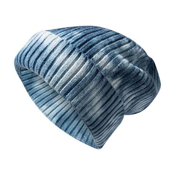 Babysbule Hats for Women Winter Unisex Fashion Tie Dyed Print Hats Knitted Wool Hat