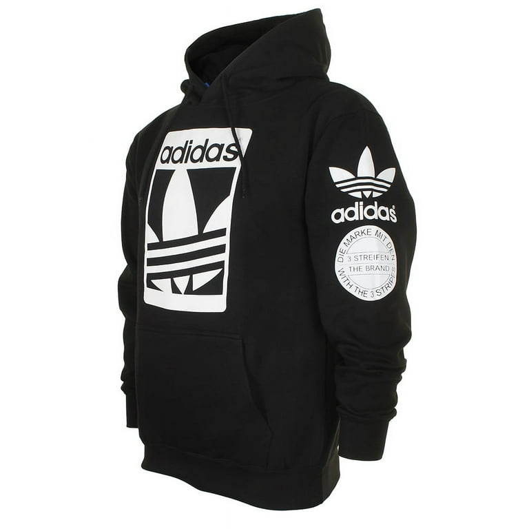 Adidas Men's Trefoil Street Graphic Hoodie, Enzyme Finish