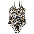 thumbnail image 4 of Traje de baño de una pieza para mujer, cómodo, liso, con almohadilla en el pecho, sin aros, Bikini con escote en V profundo OAVQHLG3B Store  lin121212, 4 of 4