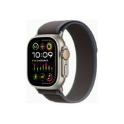 Apple Watch Ultra 2 - 49 mm - titanium - smart watch with Trail Loop - nylon weave - blue/black - band size: S/M - 64 GB - Wi-Fi, LTE, UWB, Bluetooth - 4G - 2.17 oz