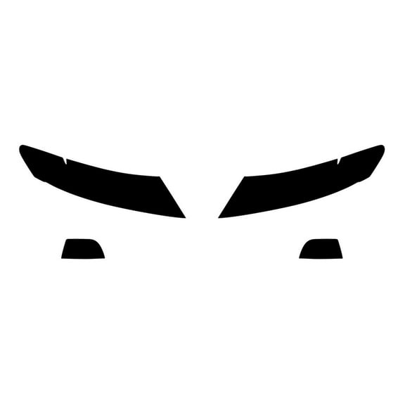 Rvinyl Headlight Protection Film Covers Compatible with Kia Optima 2009-2010 - Blackout Smoke