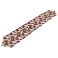 thumbnail image 3 of Ryvnso Poinsettias Holly Flower Table Runner Tablecloth Home Decoration 13 x 90 inches, 3 of 6