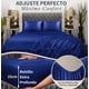 thumbnail image 2 of Juego De Sábanas Matrimonial De Satín Lujosas Modelo Azul, 2 of 4