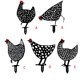 thumbnail image 5 of Adornos de pollo hueco acrílico para patio trasero, estacas para césped, decoración artística para patio (D) Likrtyny Para estrenar, 5 of 9