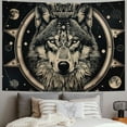 thumbnail image 2 of Creowell  Wolf Moon Tapestry Wall Hanging Party Decorations Home Decor For Bedroom Living Room Dorm 60x50inch, 2 of 6