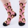 thumbnail image 2 of Stockings for Everyday and Festive wear – Soft Breathable Over The Knee Prints Stockings for Home Casual Use and Ideas,Pink One Size, 2 of 4