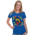 thumbnail image 3 of Ugly Christmas Pixel PACMAN Snowflake Women's T Shirt Ladies Tee Brisco Brands L, 3 of 5
