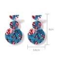 thumbnail image 4 of Acetate Sheet Geometry Circular Long acetate ear stud Acetate Section Retro Mixed Style Earrings Ear Studs Earrings, 4 of 8