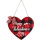 thumbnail image 1 of Signo de la puerta del día de San Valentín - Feliz día de San Valentín signo de la decoración de la granja - Signo colgante de la puerta principal del día de San Valentín - Par, 1 of 5