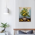 thumbnail image 4 of Nawypu  Lemon Wall Art Canvas Lemon Tree Pictures Citrus Fruit Artwork Vertical Painting Vintage Botanical Prints Kitchen Living Room Bedroom Decor Framed, 4 of 5