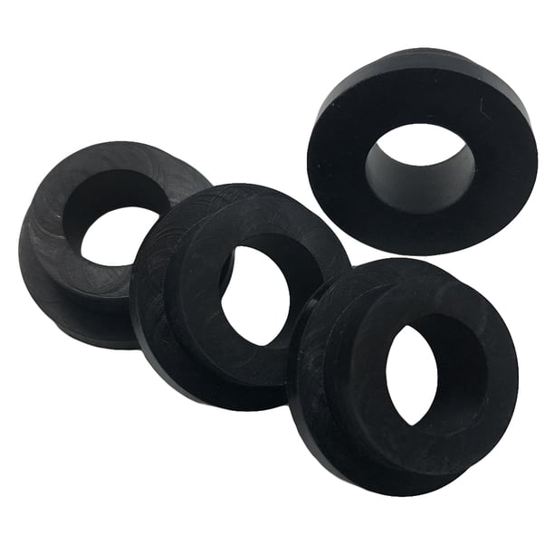 BRIGHTFUFU 50PCS Anillo de ducha Grifo Sello de baño Almohadilla plana Sello sanitario de goma (Negro)
