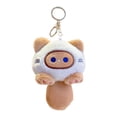thumbnail image 1 of Colgante de muñeco de peluche Yinane llavero de animal de peluche suave caqui, 1 of 8