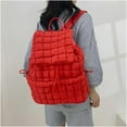 thumbnail image 3 of LHSHID Quilted Backpack for Women Lightweight Puffer Drawstring Padding Hiker Back Pack Travel Backpack College Gym Bag, 3 of 7